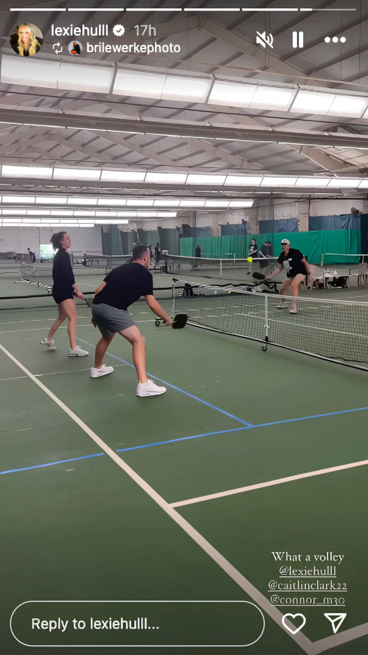 Caitlin Clark and boyfriend Connor McCaffery flex pickleball skills in