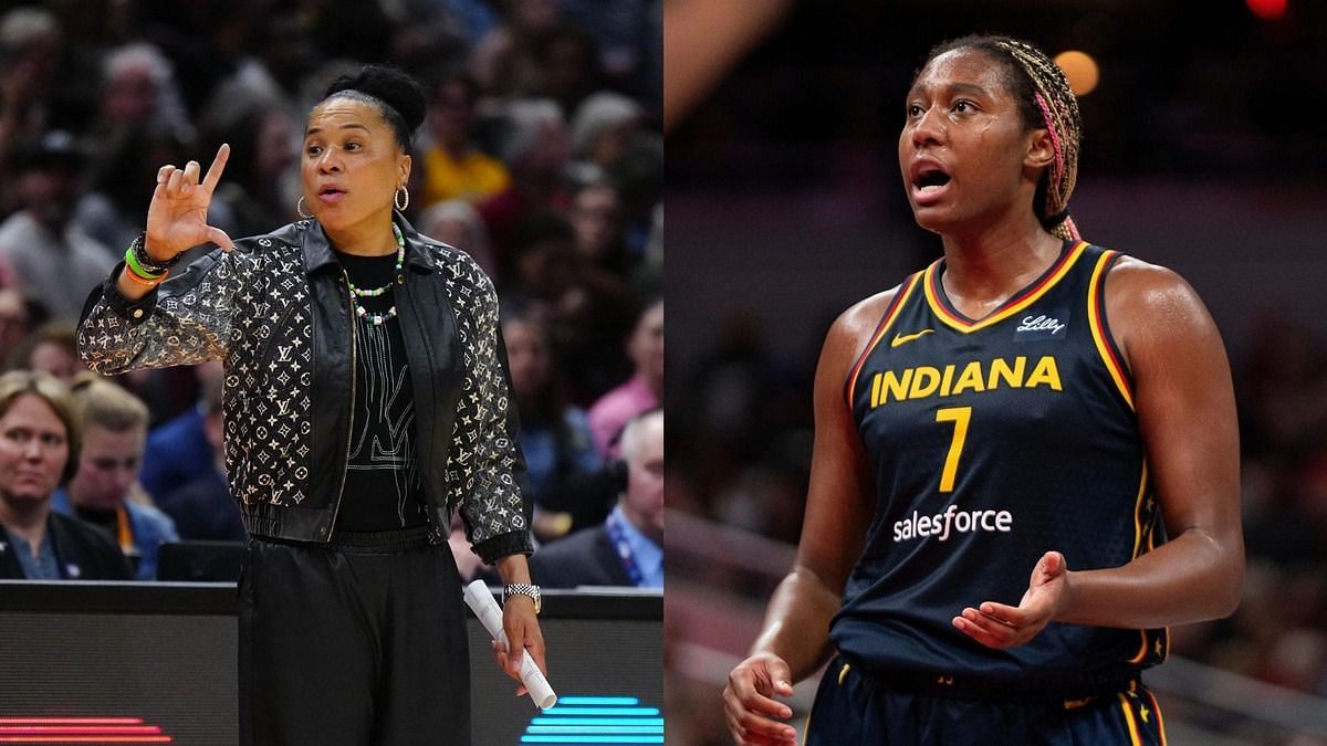  Dawn Staley, Aliyah Boston (Image Credit: IMAGN)