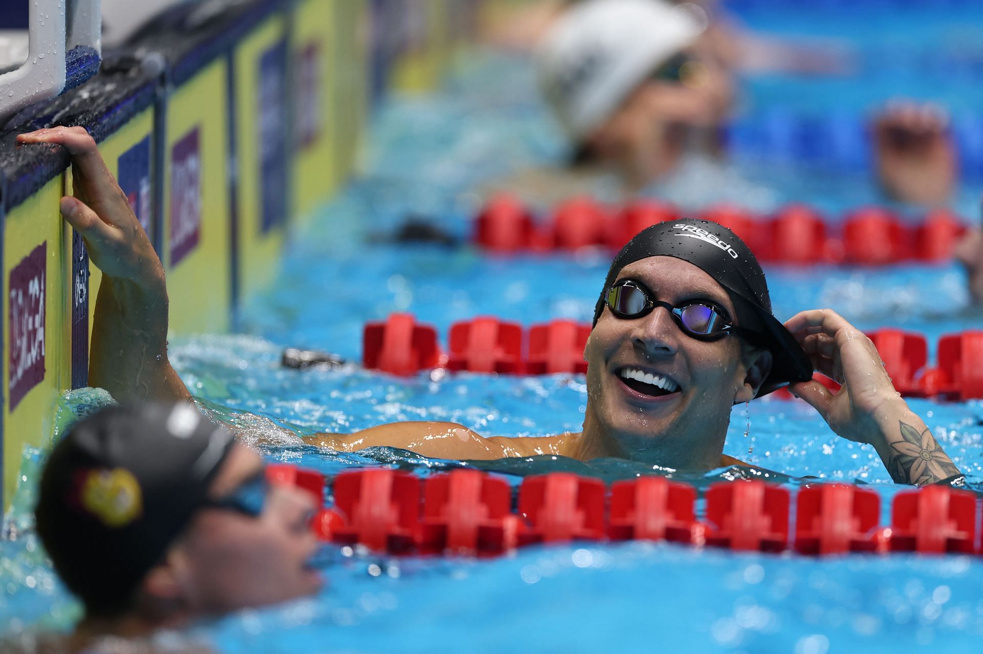 Caeleb Dressel at the 2024 U.S. Olympic Team Swimming Trials. (Photo by Al Bello/Getty Images)