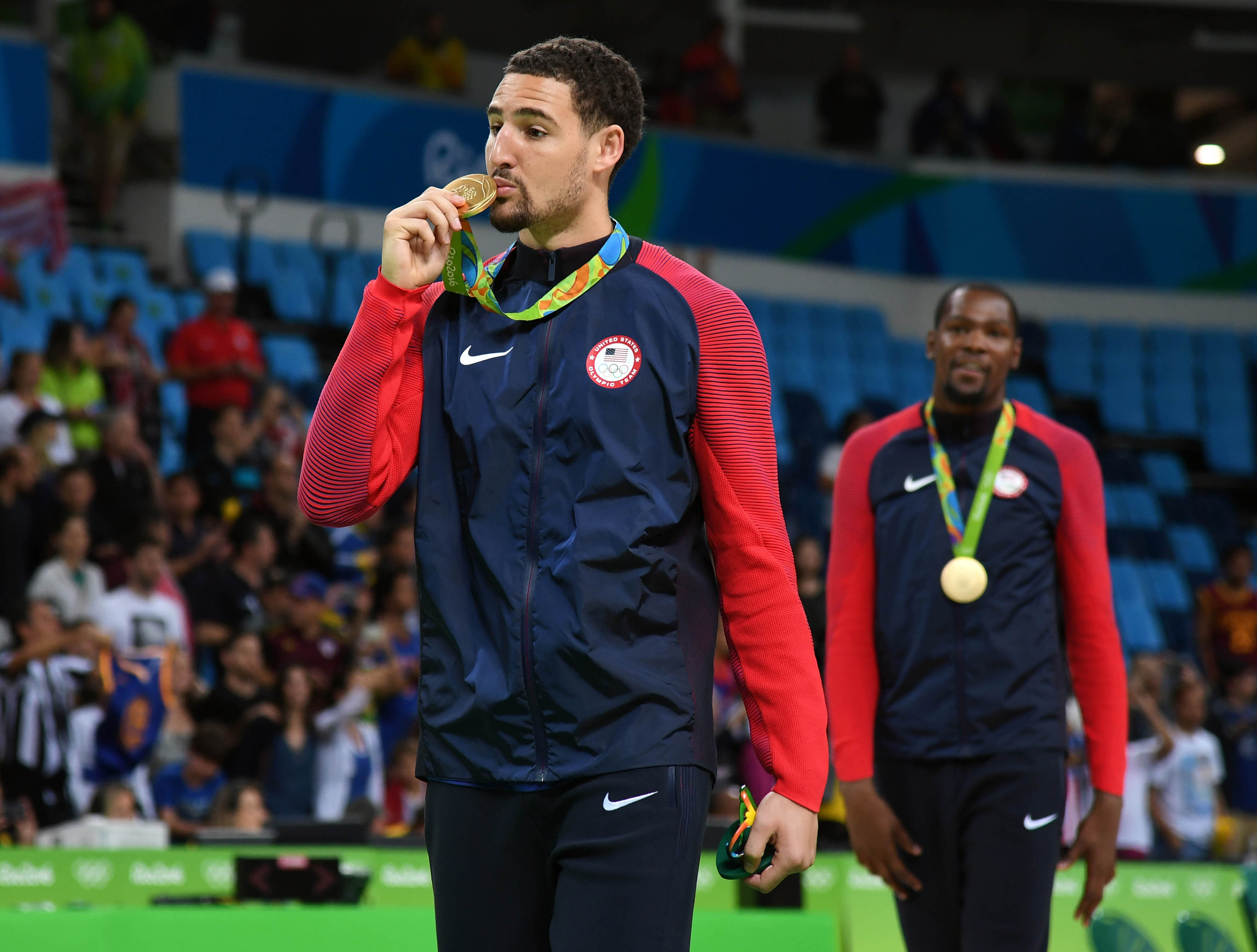 Klay Thompson for USA Basketball Men&#039;s Olympic Team (Source: Imagn)