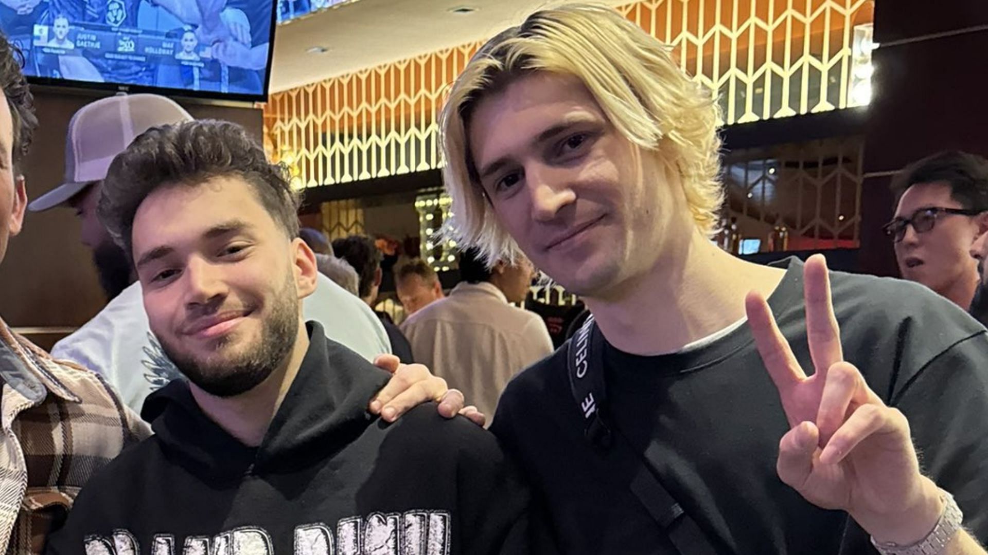 xQc and Adin Ross will be playing Chained together (Image via iqkev/X)