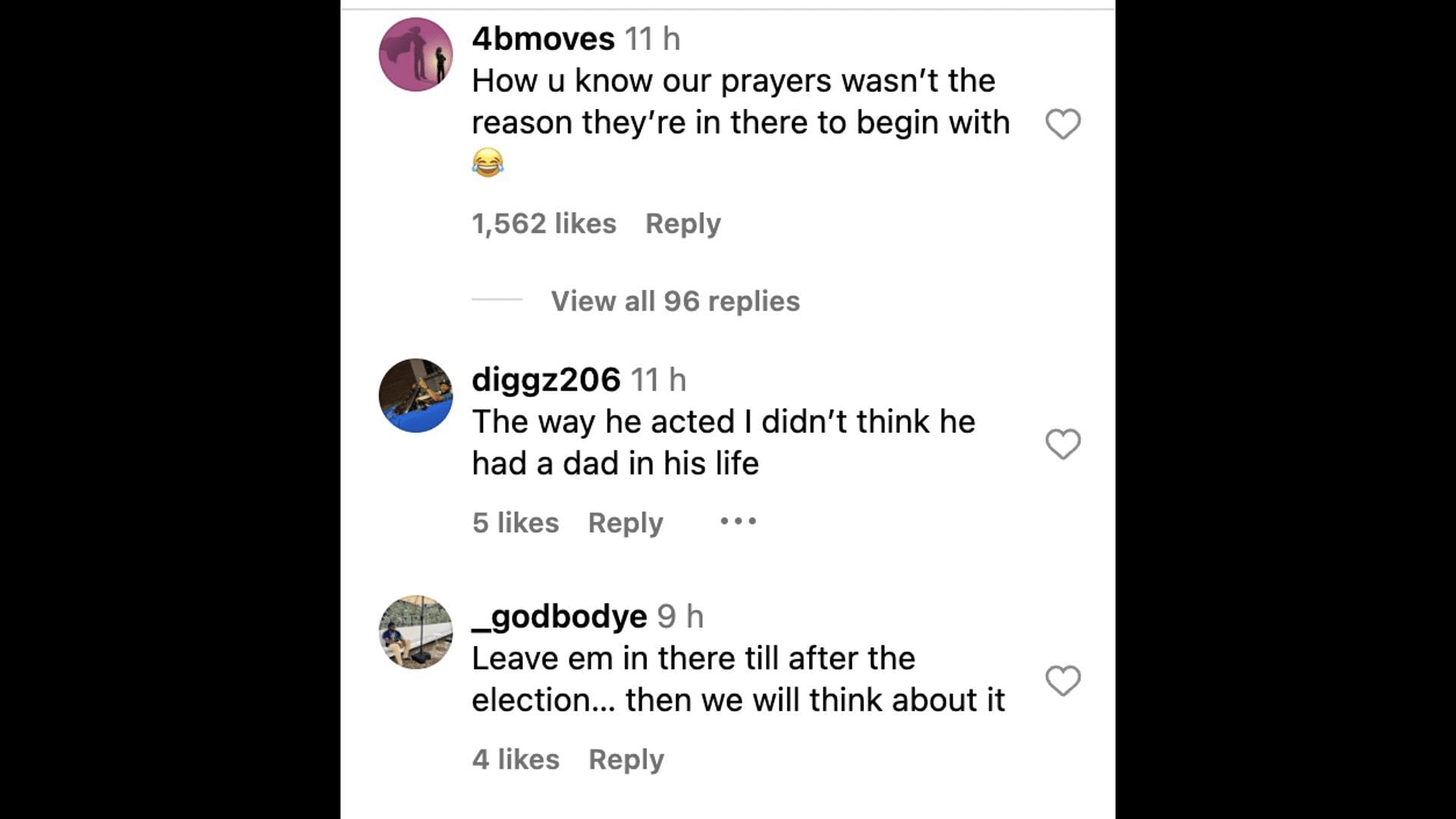 Social media users commented on the rapper&#039;s father&#039;s video, as he gave an update about his and Chrisean Rock&#039;s potential release. (Image via @TheShadeRoom/ Instagram)