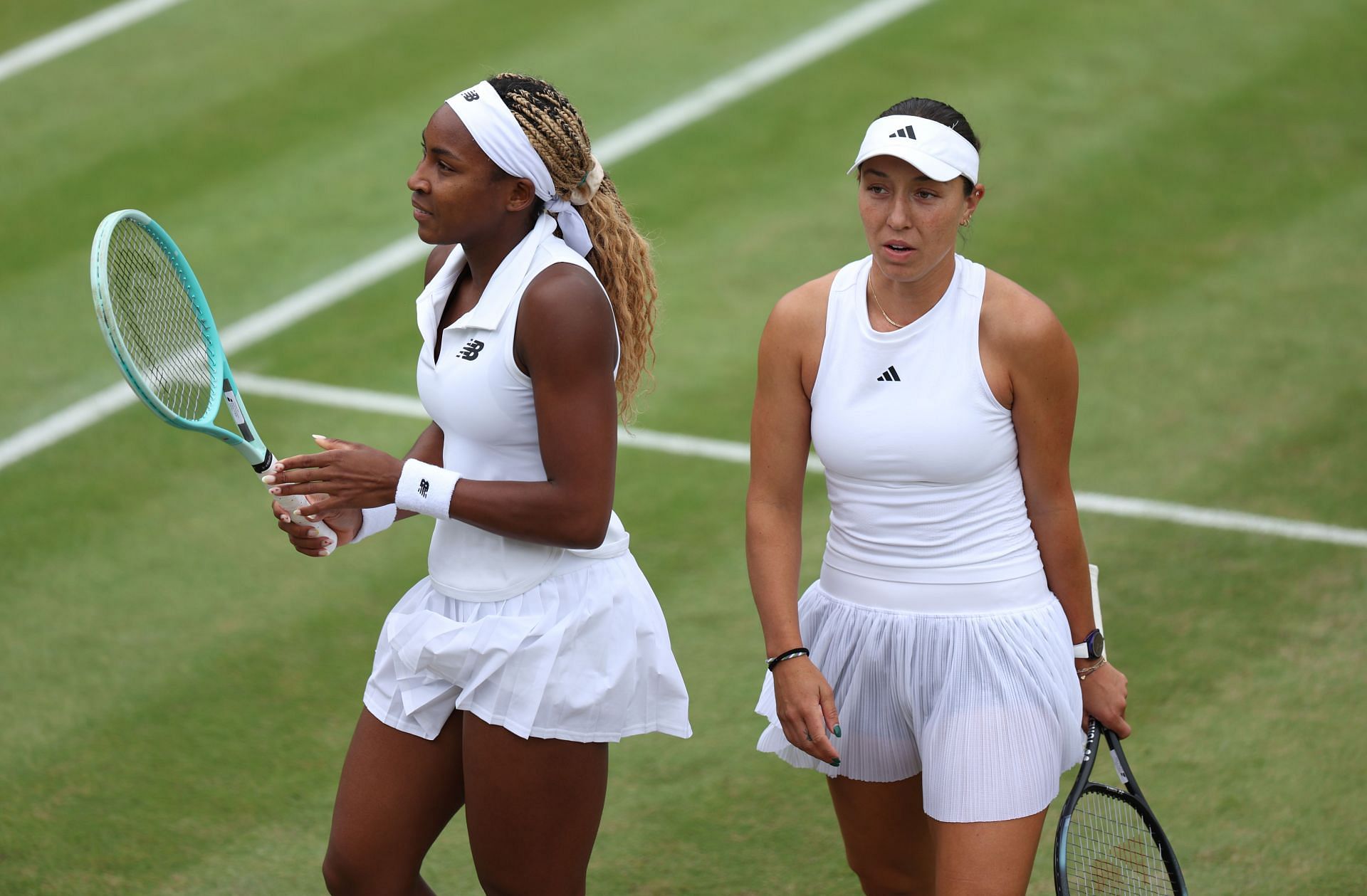 Coco Gauff and Jessica Pegula at The Championships - Wimbledon 2024. (Source: GETTY)