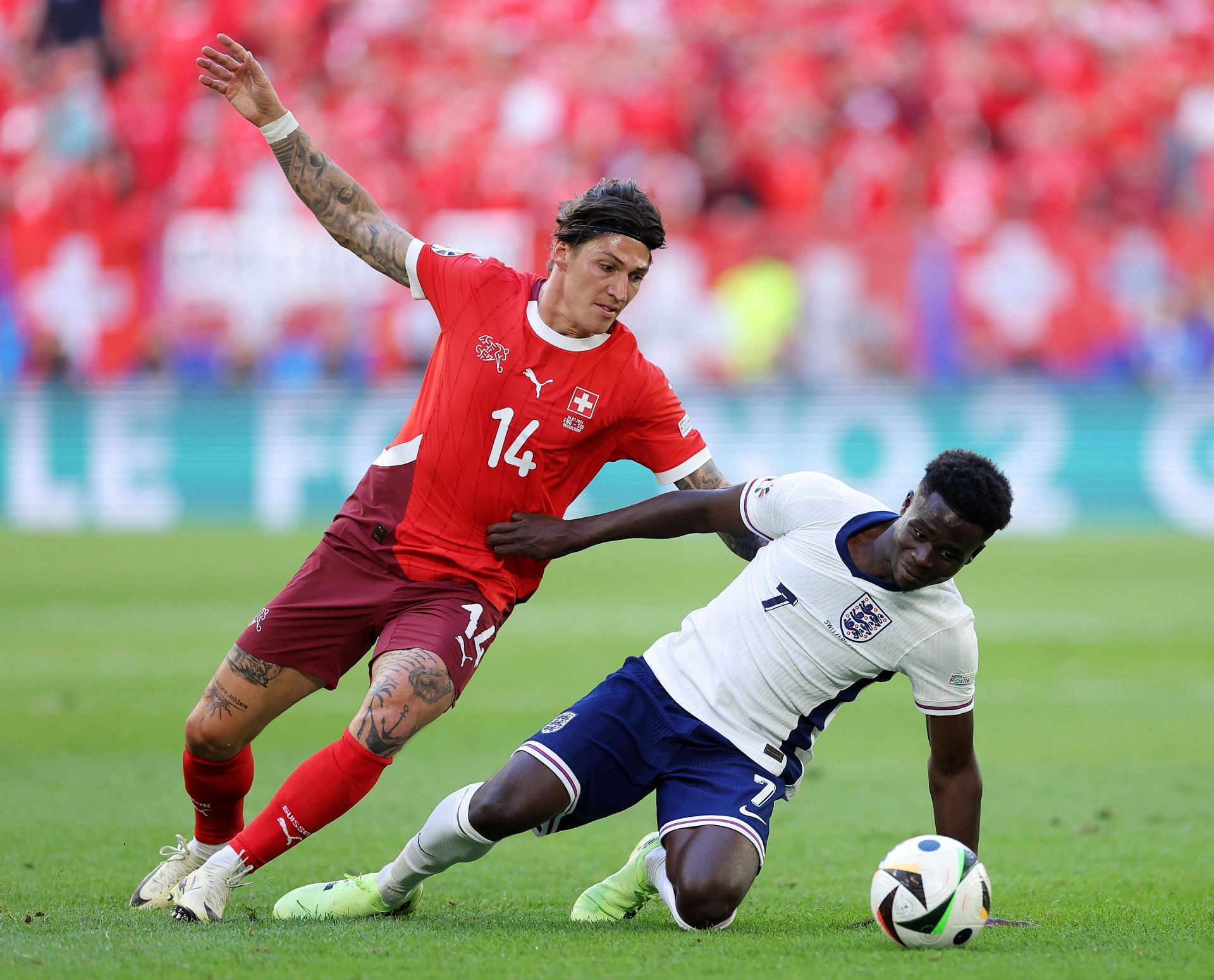 England v Switzerland: Quarter-Final - UEFA EURO 2024 (Photo by Alex Livesey/Getty Images)