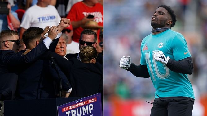 Tyreek Hill waits for The Simpsons prediction after Donald Trump's attempted assassination