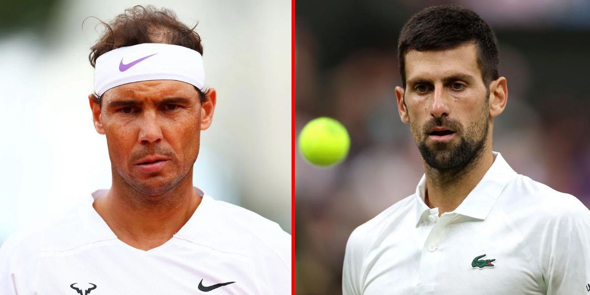 Rafael Nadal (L) Novak Djokovic (R). (Source: GETTY)