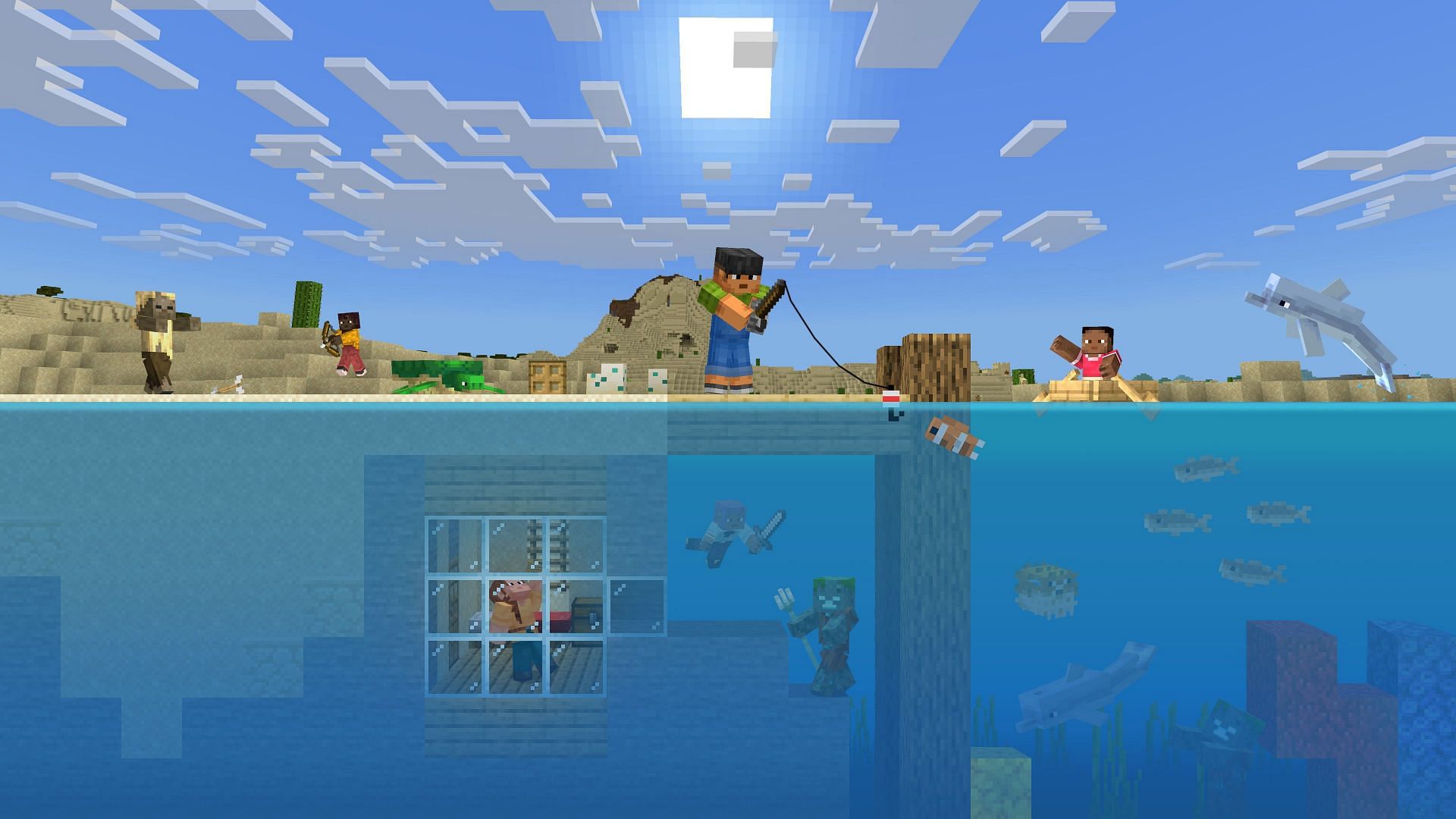 Mojang should release one version of Minecraft with all the features (Image via Mojang Studios)