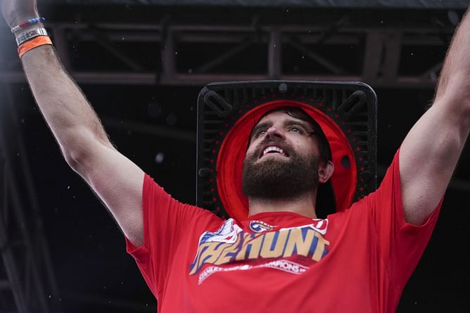 WATCH: Aaron Ekblad gets his revenge on pro golfer Brooks Koepka for his Jab at Panthers' Championship parade