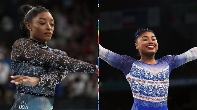 Simone Biles (L) and Hillary Heron (R) - (Source-Getty Images) 