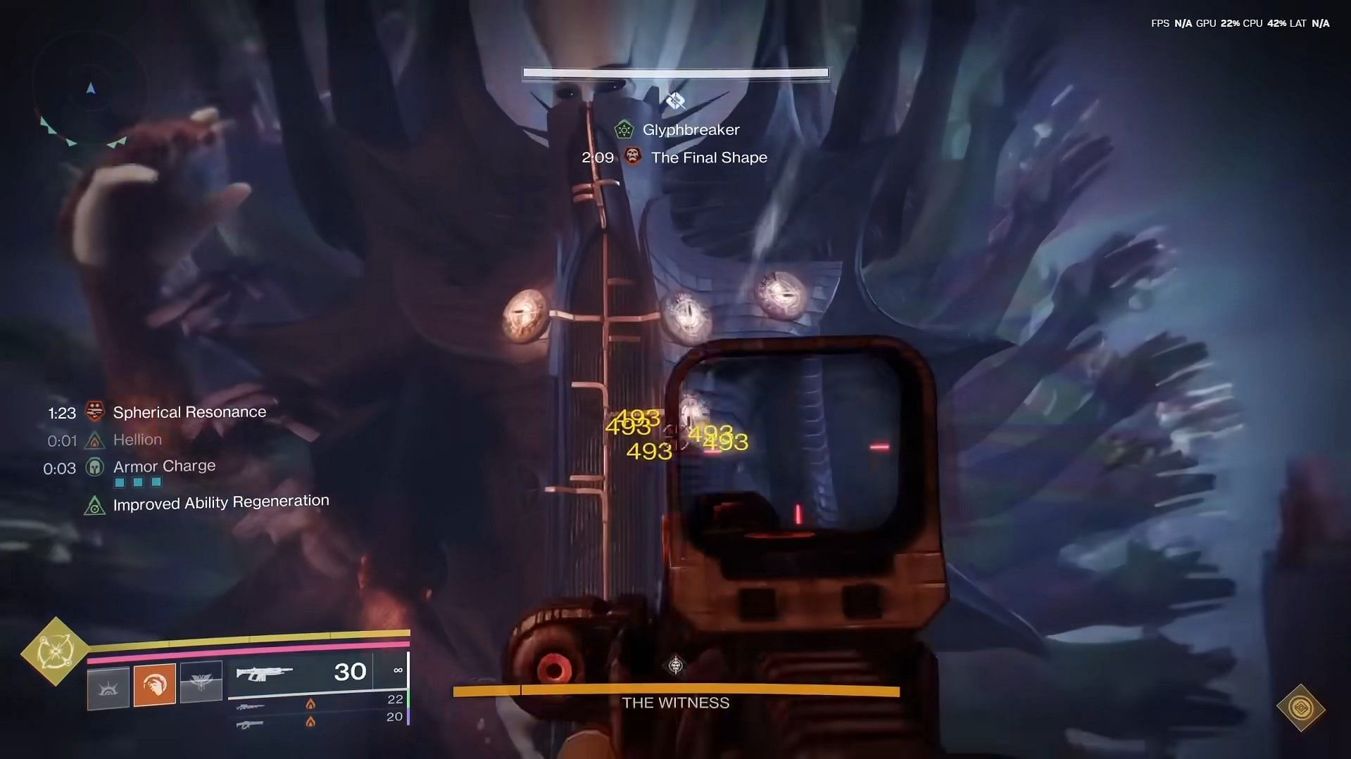 Breaking a Glyph with Spherical Resonance (Image via Bungie)