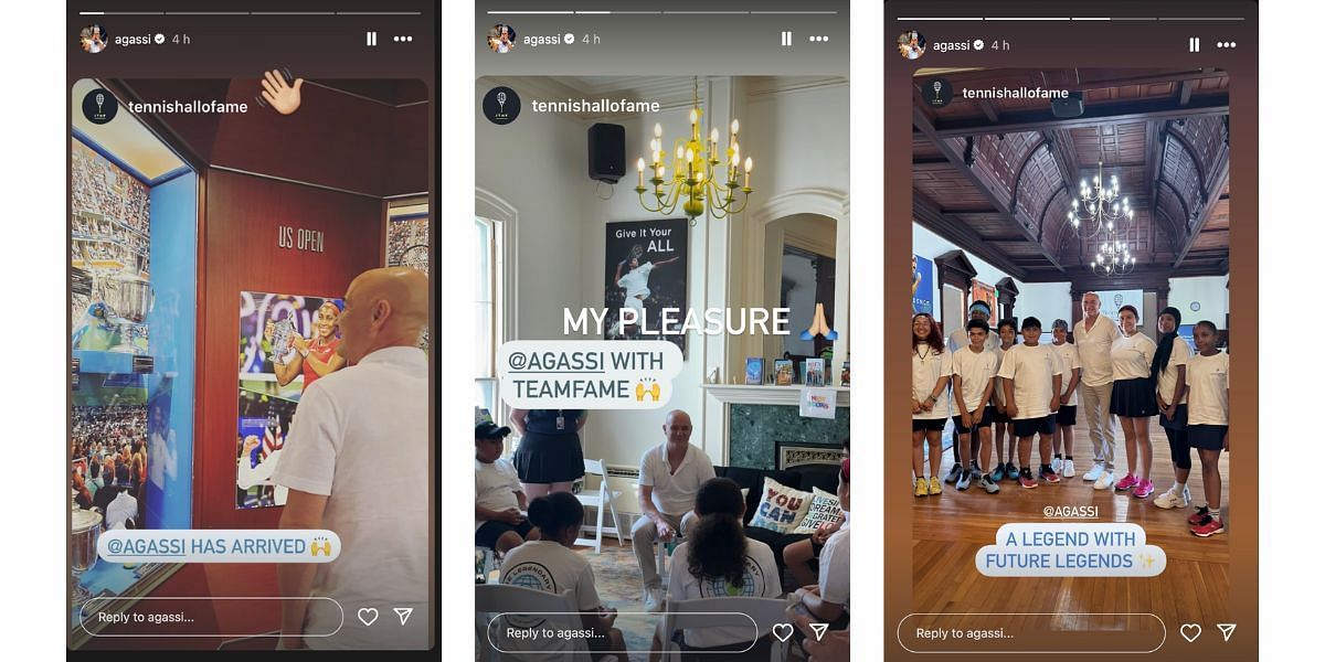 Andre Agassi&#039;s Instagram stories (Source: @agassi on Instagram)