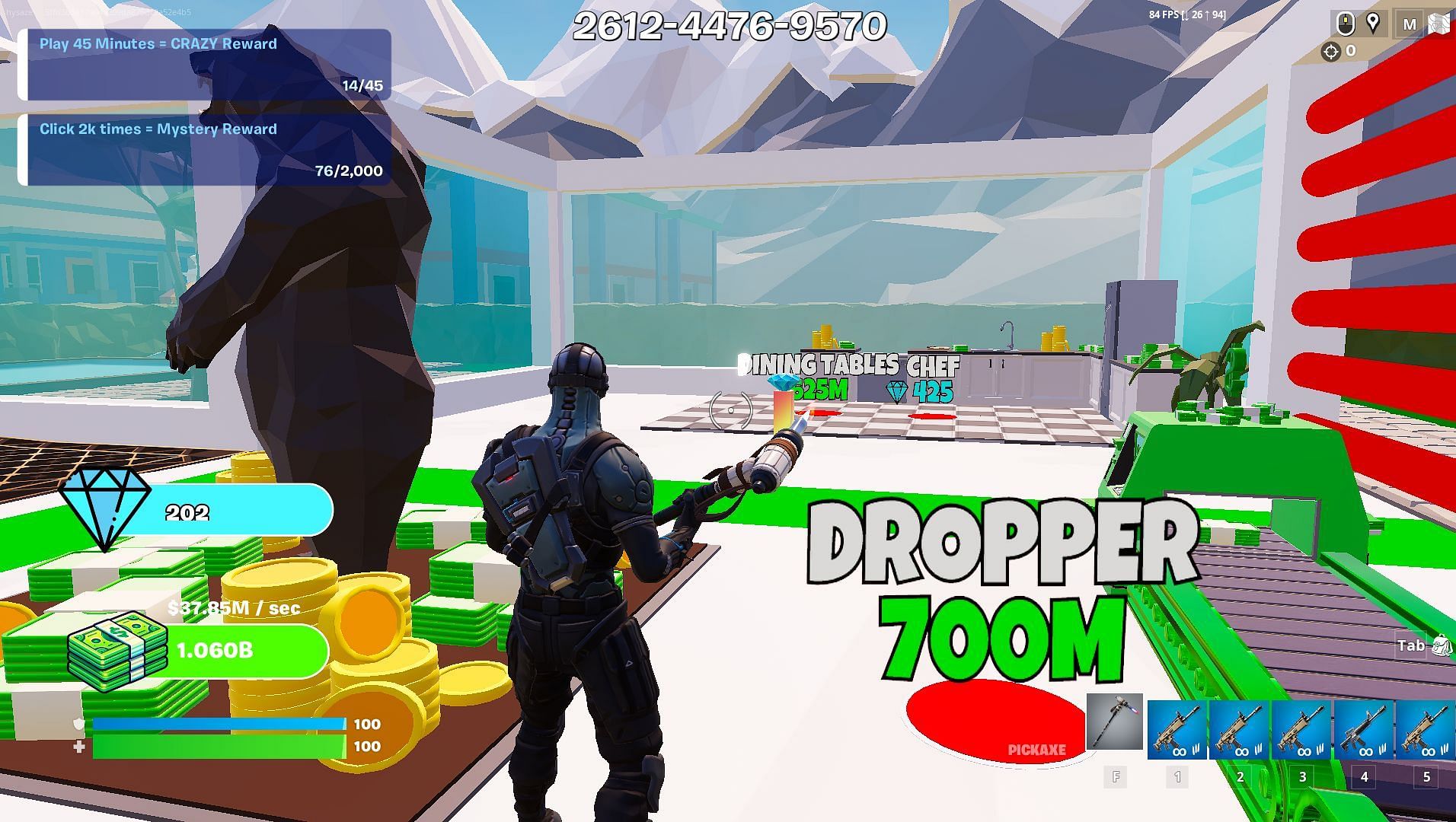 Fortnite Trillionaire Tycoon in-game (Image via Epic Games)