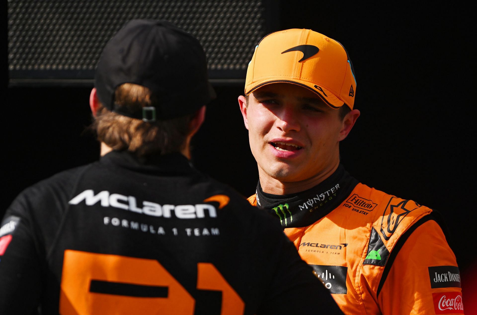 Lando Norris and Oscar Piastri after the Hungarian GP (Image via Getty)