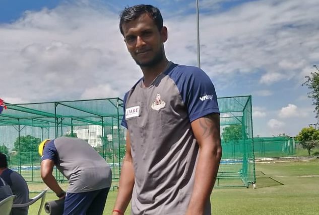 T Natarajan in a training session ahead of Vijay Hazare Trophy 2019-20 (Image Credits: T Natarajan&#039;s Instagram)