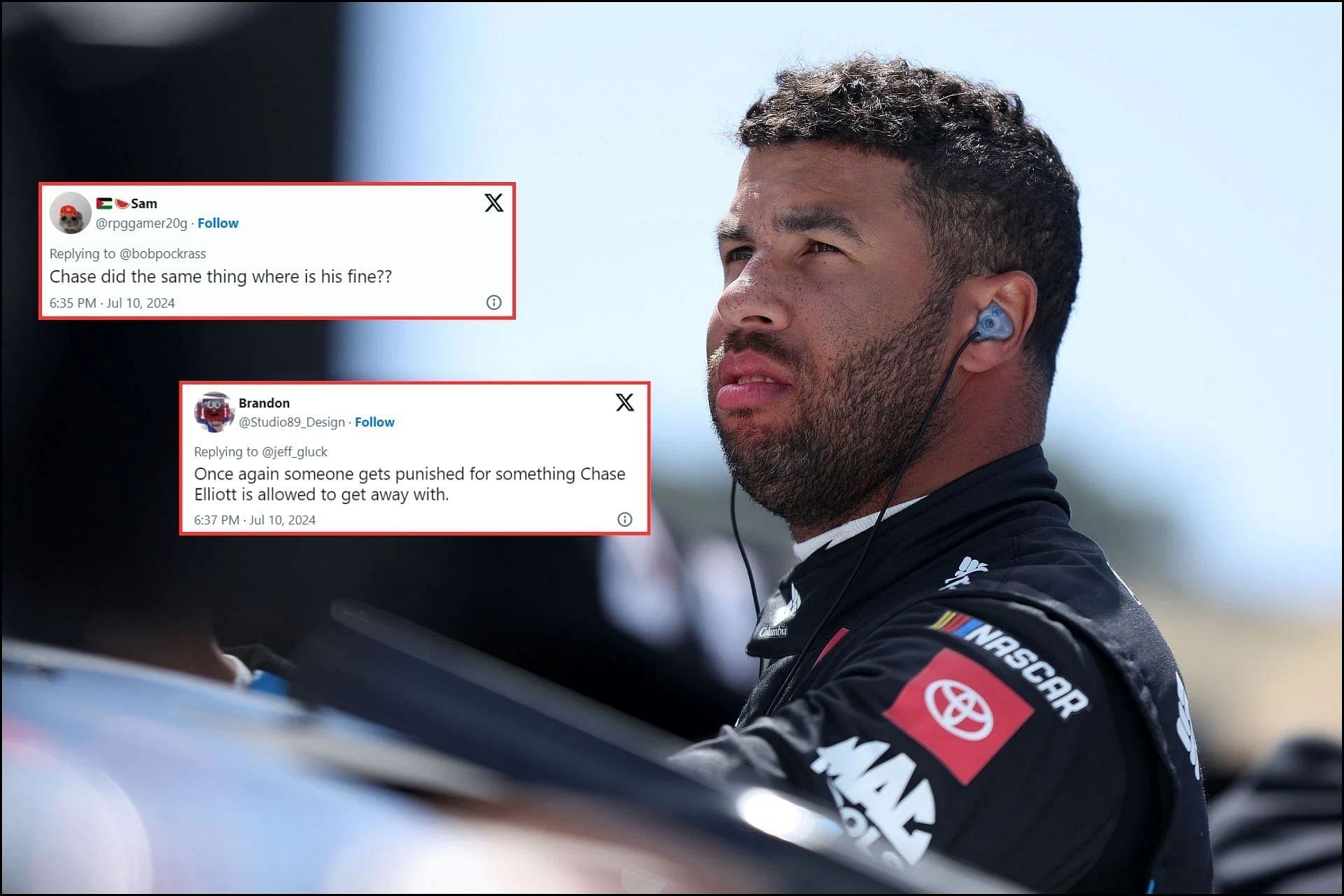 Fans react to Bubba Wallace