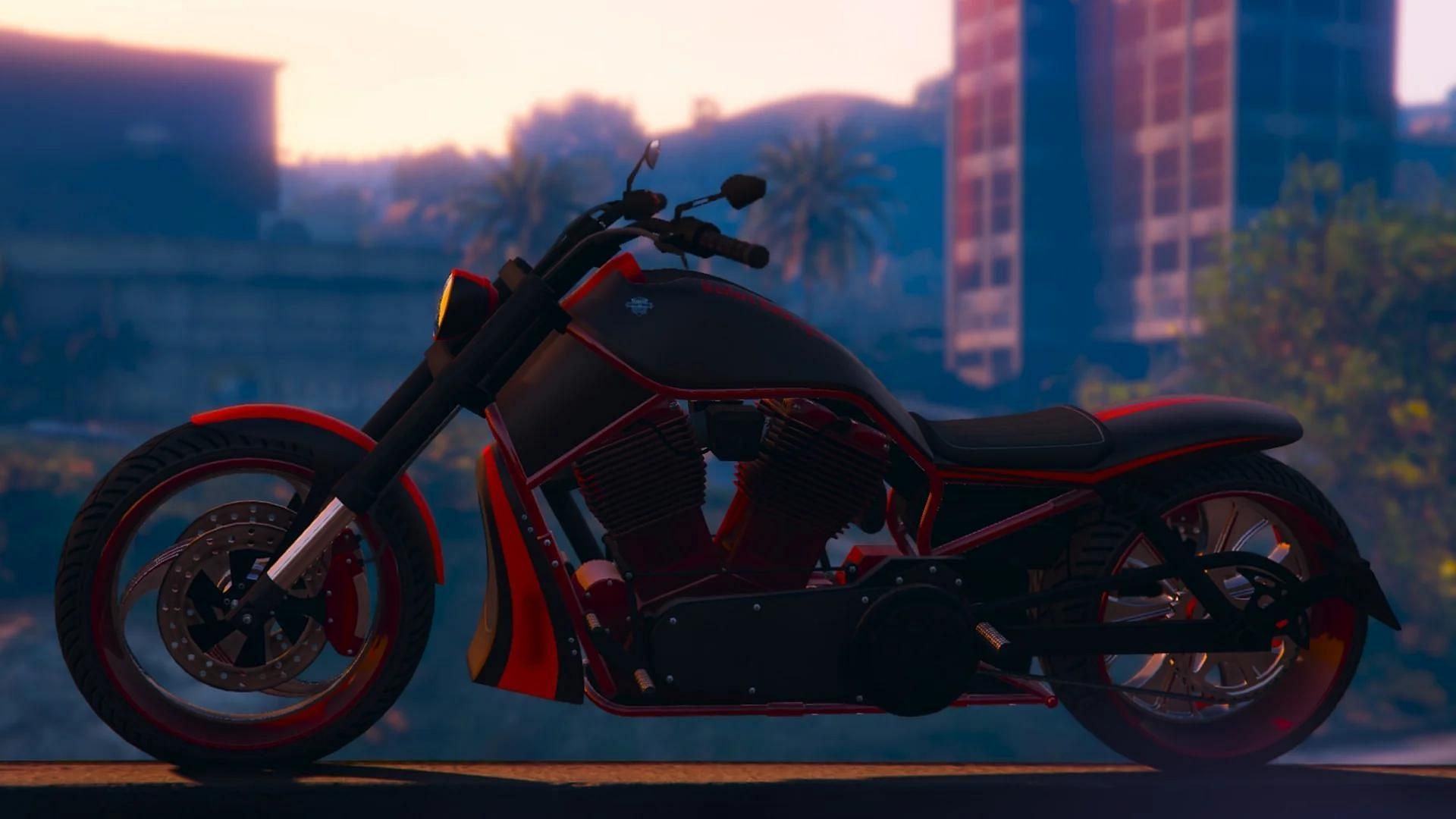 Western Motorcycle Company Nightblade in Los Santos (Image via Rockstar Games || thedownvotemagnet/Reddit)