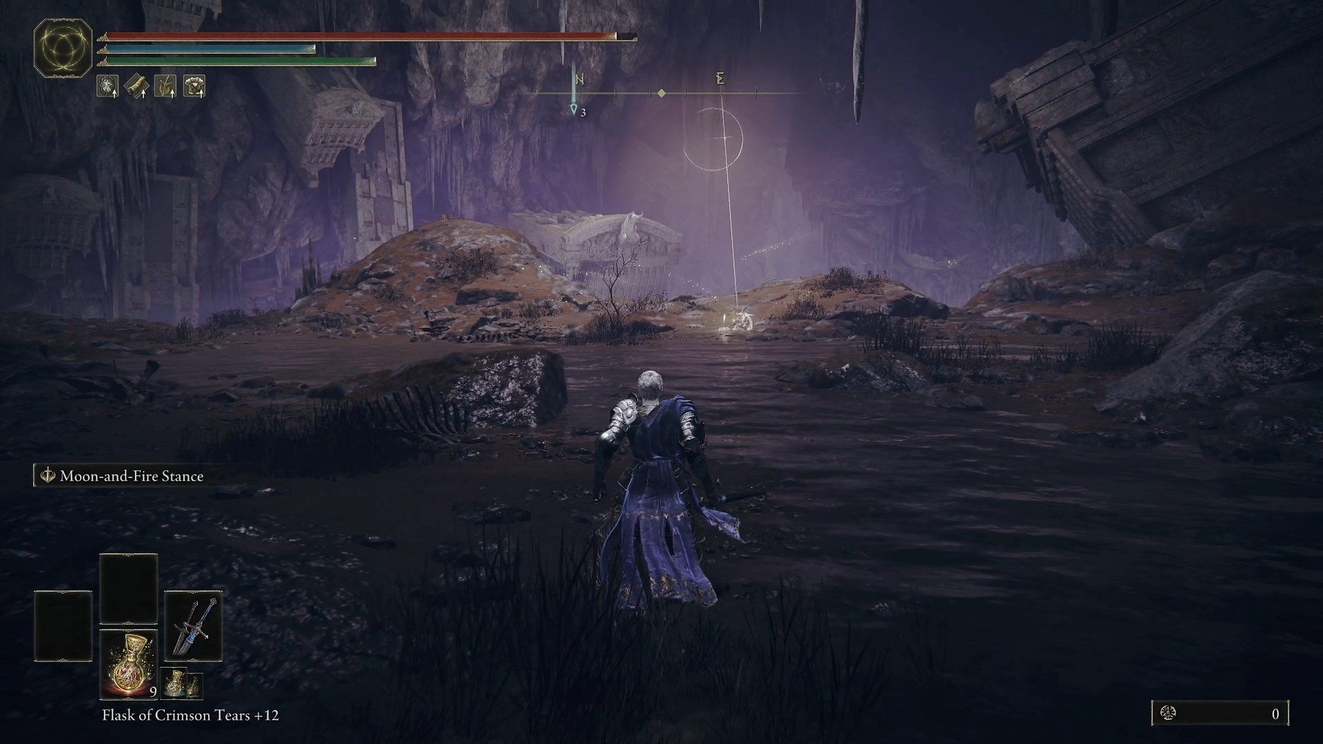 Navigate to the northeast to find Fissure Cross Grace (Image via FromSoftware)