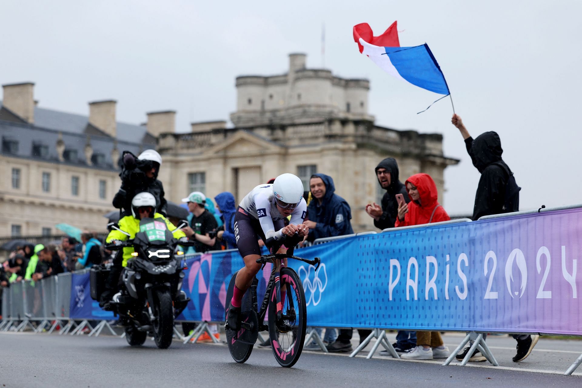 Team USA&#039;s Chloe Dygert in action at the 2024 Paris Olympics - Getty Images