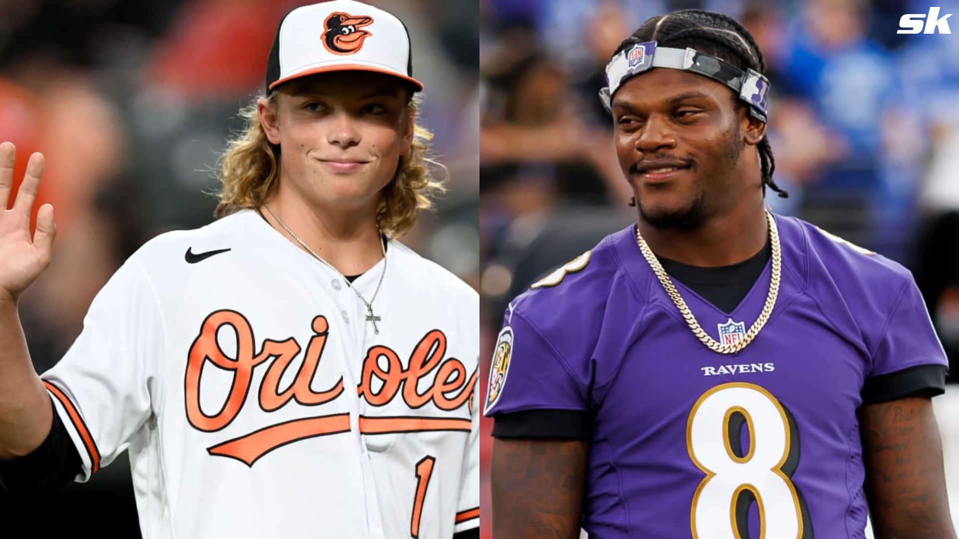 A street in Baltimore gets named after Lamar Jackson and Jackson Holliday (Image Source: MLB.com and NFL.com)