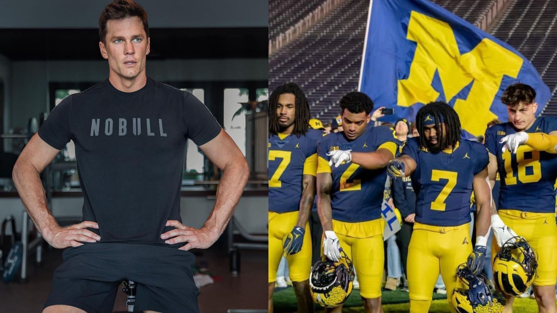 Tom Brady and the Michigan Wolverines team