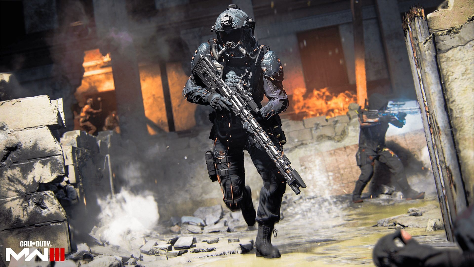 An Operator in Modern Warfare 3 holding a Sniper Rifle facing the ground