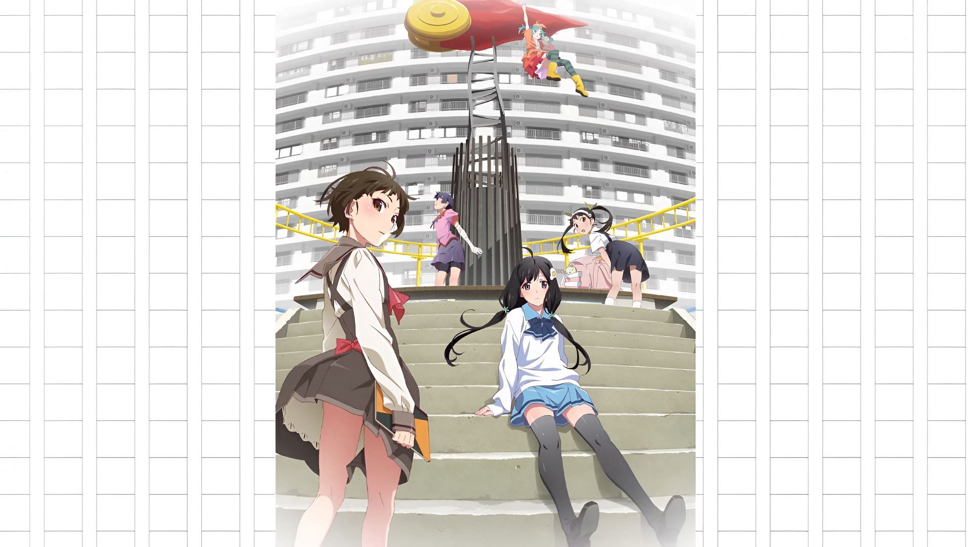 Monogatari: Off and Monster episode 1 release details (Image via Studio Shaft)