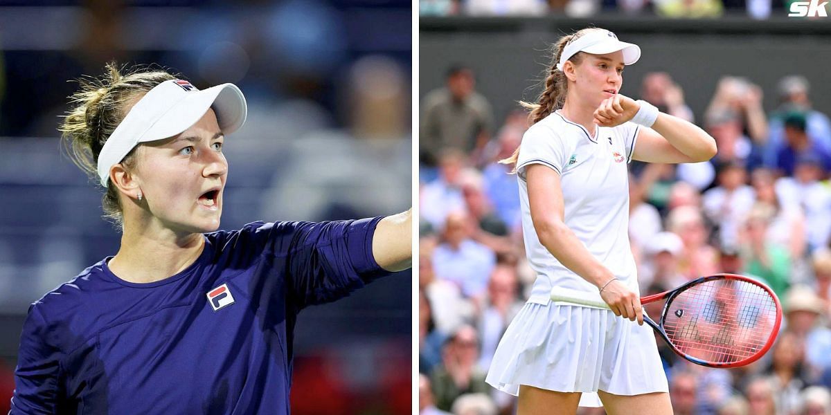 Barbora Krejcikova will face Elena Rybakina in the Wimbledon semifinals (source: all images from getty)