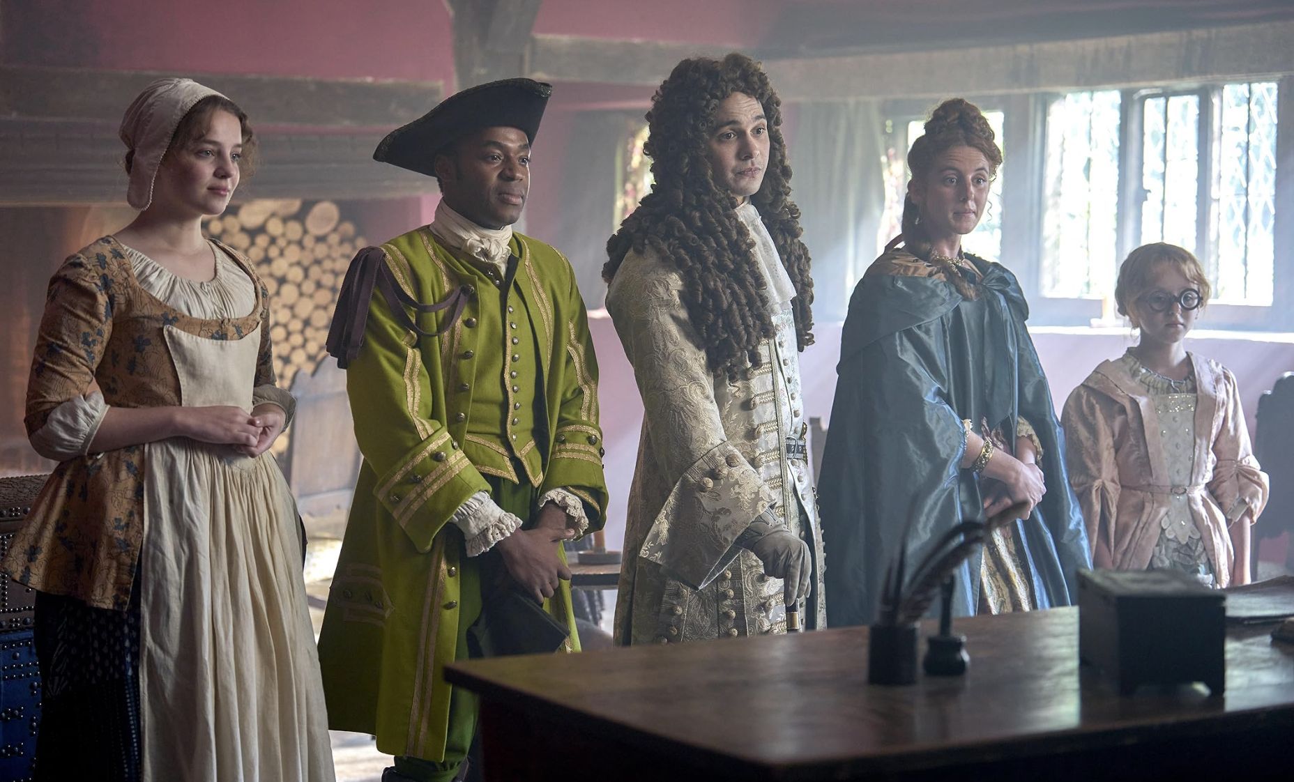 Frank Dillane, Louisa Harland, Bo Bragason, Enyi Okoronkwo, and Florence Keen (Image via Disney)