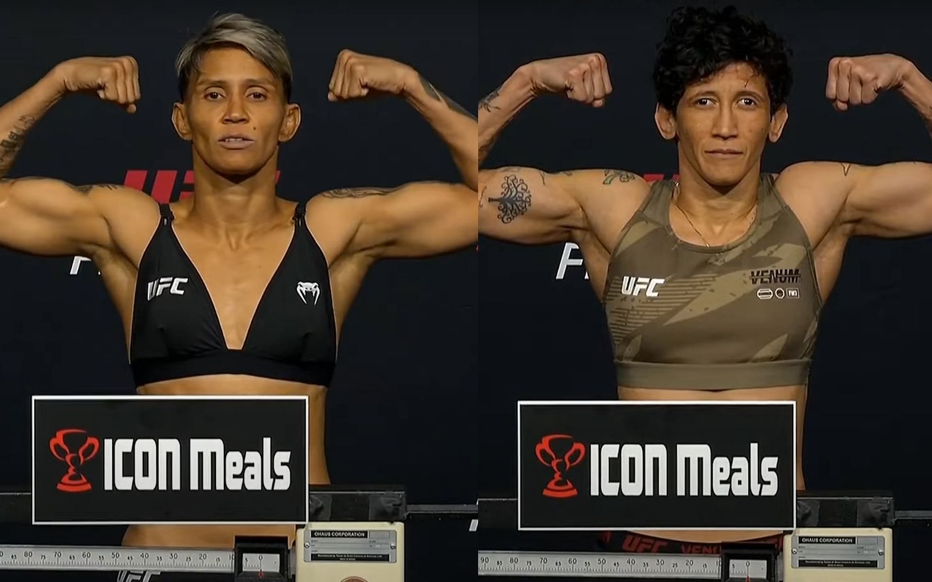 Amanda Lemos (left) and Virna Jandiroba (right) fight this weekend. [Image credit: UFC