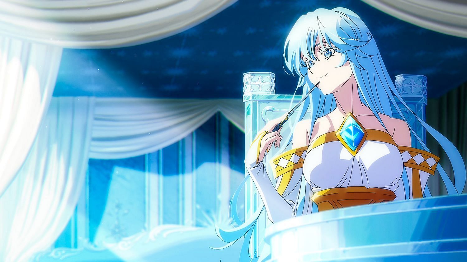 Elfaria in the first episode of the anime (Image via Actas and Bandai Namco Pictures)