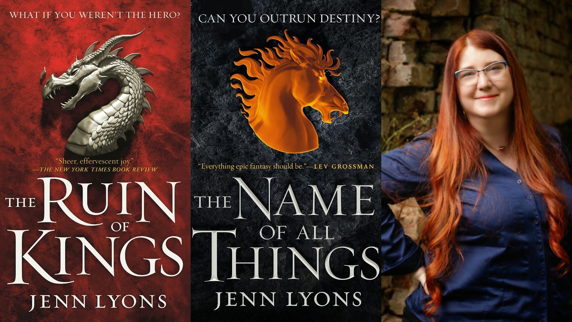 This series, like Game of Thrones, boasts magnificent dragons (Image via Macmillan Publishers/Jenn Lyons Official Website)