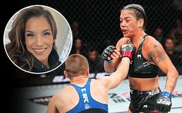 Julianna Pena reacts to Tracy Cortez losing fake eyelash during UFC Denver fight, explains why extensions are "just a no-no"