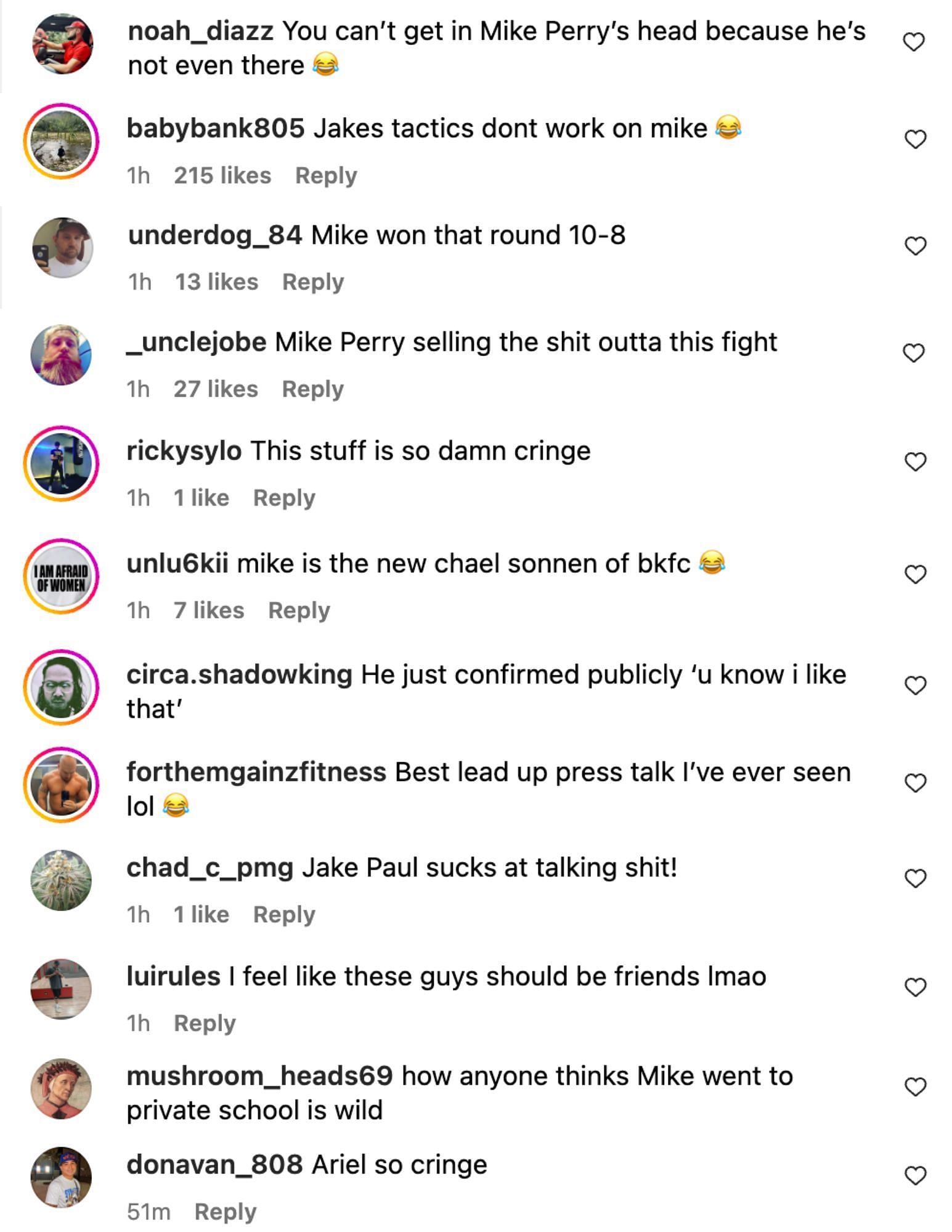 Fans react to Mike Perry having an impromptu &quot;graduation&quot; at the press conference on July 18, [via @mmafighting on Instagram]