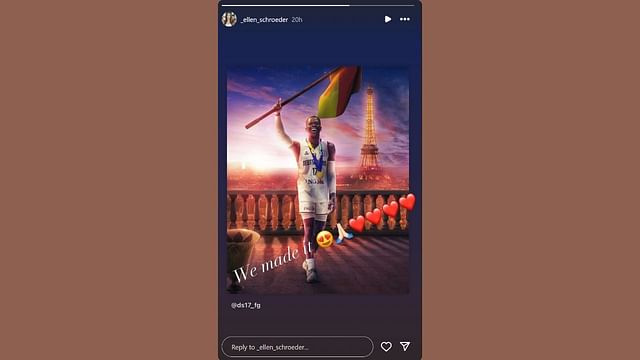 Dennis Schroder's wife Ellen Schroder elated as Germany star gets