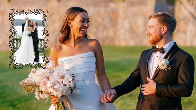 "With you forever" - Tyler Reddick shares heartwarming wedding snippets with wife Alexa DeLeon