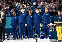 Simone Biles' husband Jonathan Owens reacts to gymnast's historic gold medal victory at the Paris Olympics 2024