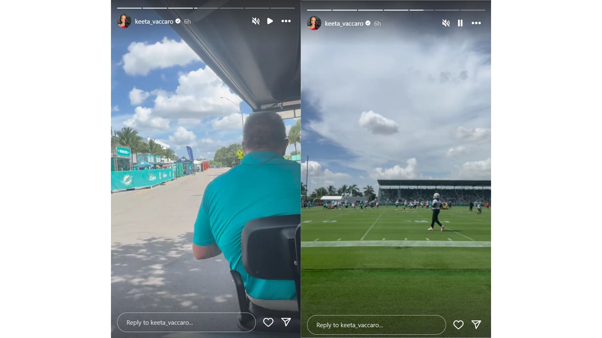 Tyreek Hill&#039;s wife Keeta Vaccaro arrives at Miami Dolphins training camp [Image credit: @keeta_vaccaro IG]