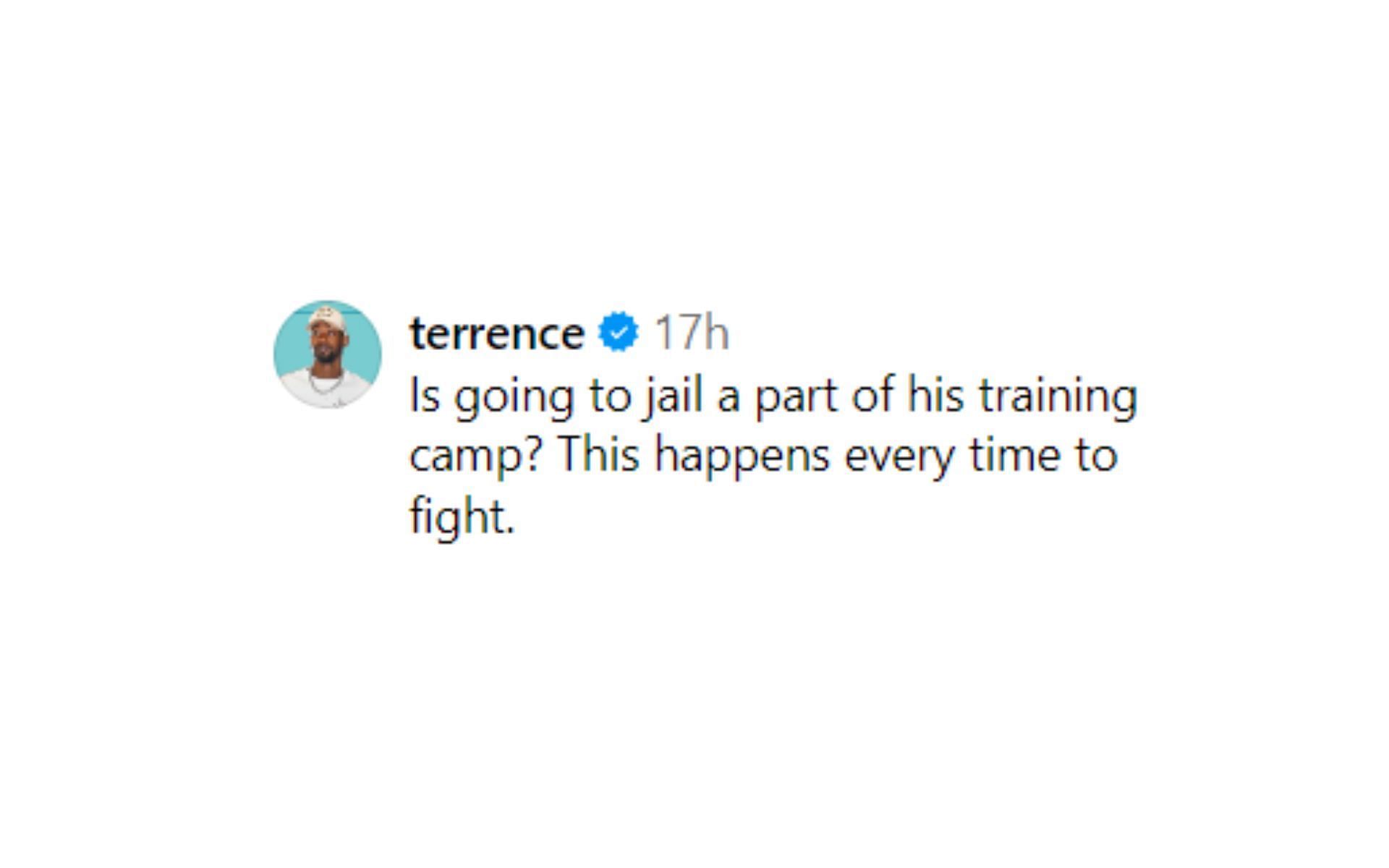 Terrence Ross reacts to Jon Jones&#039; legal trouble [Images courtesy: @espnmma on Instagram]