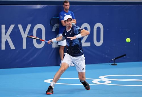 Andy Murray at the Tokyo Olympics. (Source: Getty)