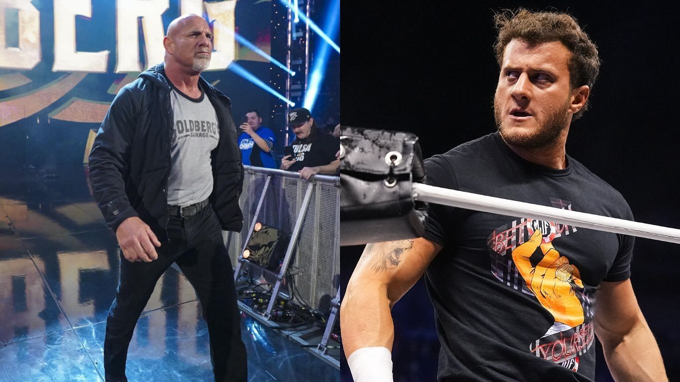 Goldberg (left), MJF (right) [Image source: WWE.com, AEW Facebook]