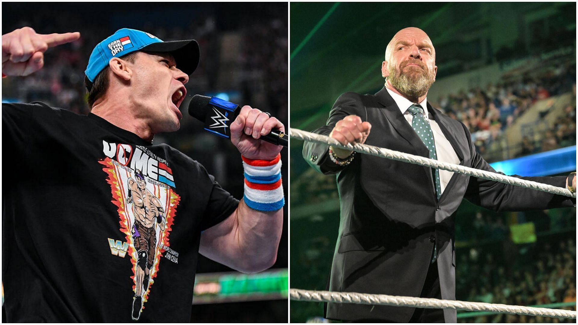 John Cena (left), and Triple H (right). [Photos via WWE.com]