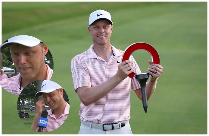 WATCH: An emotional Cam Davis fights back tears after winning the 2024 Rocket Mortgage Classic