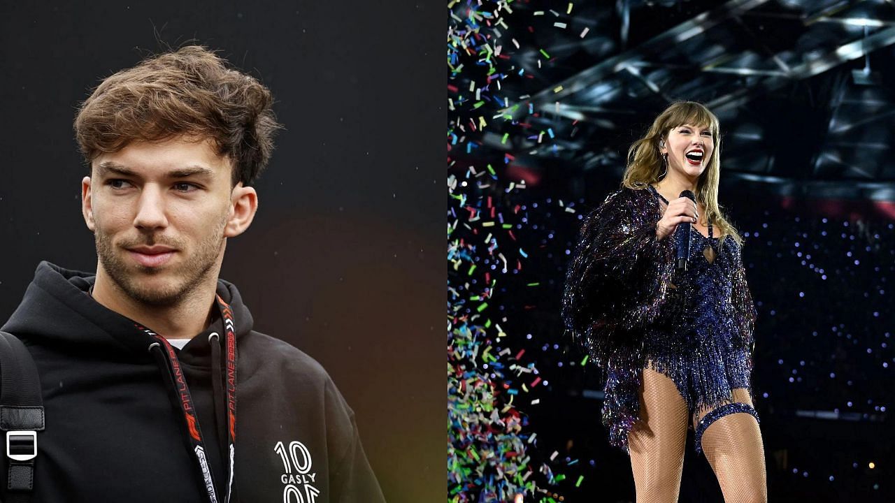 Pierre Gasly (L), Taylor Swift (R), (Image Courtesy: Getty)