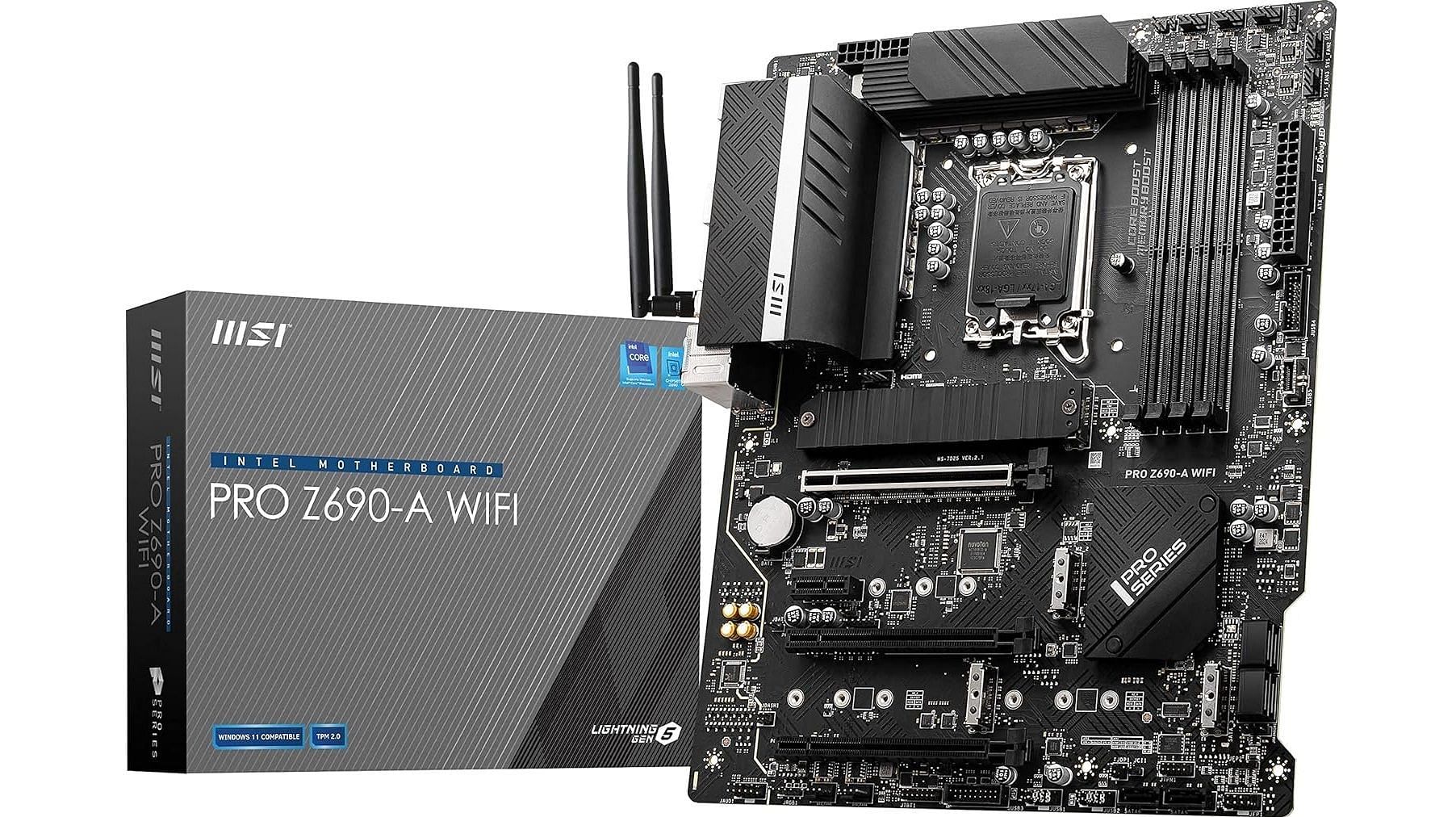 The MSI PRO Z690-A WiFi ProSeries motherboard (Image via MSI, Amazon)