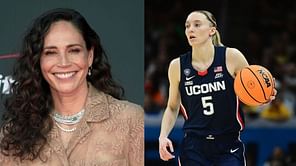 4X WNBA champ Sue Bird rocks Paige Bueckers jersey after posing for iconic pic with other basketball legends