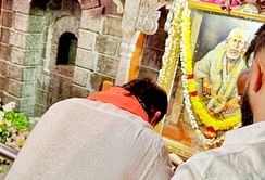 [In pictures] Ishan Kishan offers prayers at Sai Baba Samadhi Mandir on his 26th birthday