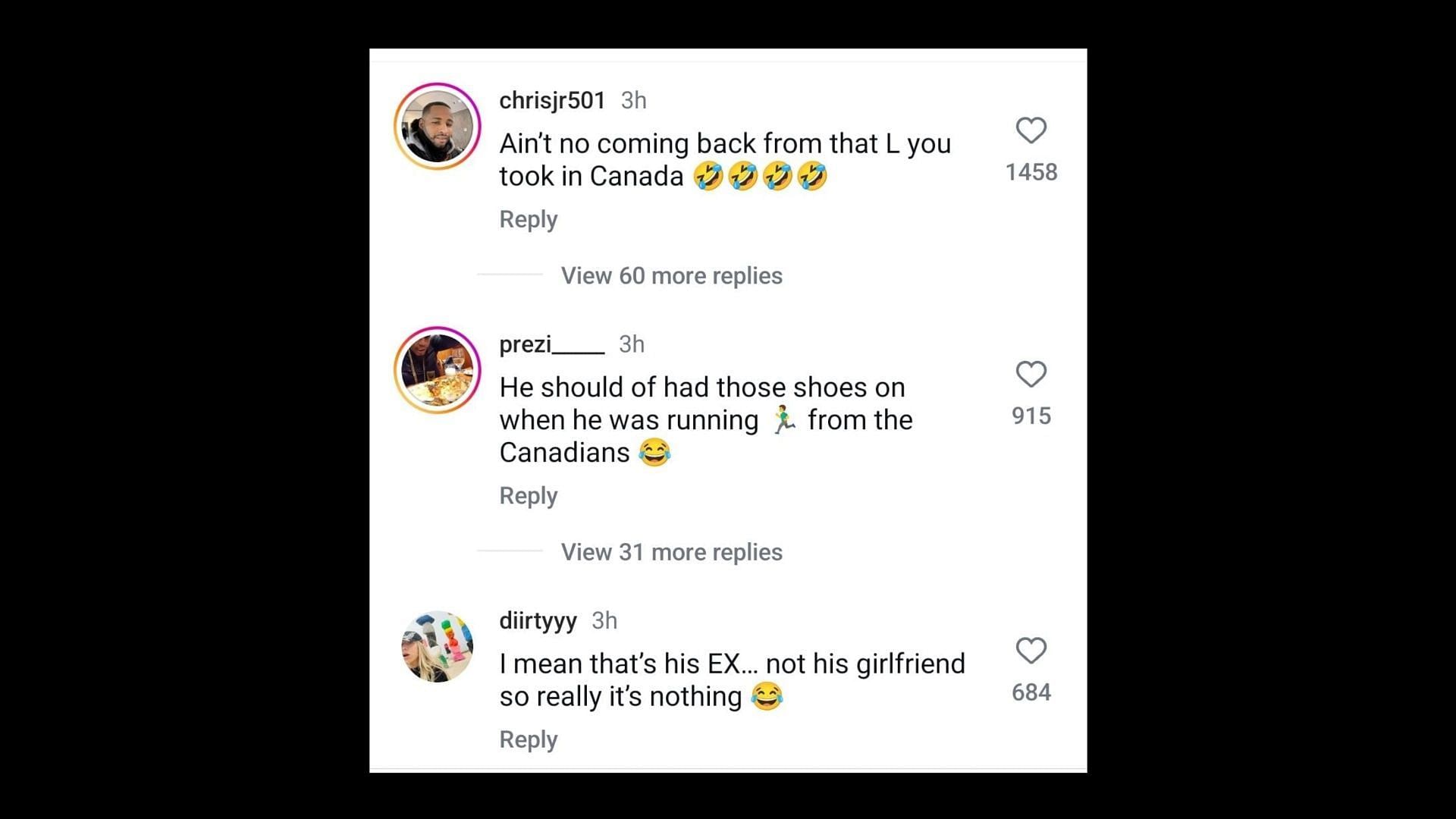 Users react in the comments (Image via Instagram/akademiks)