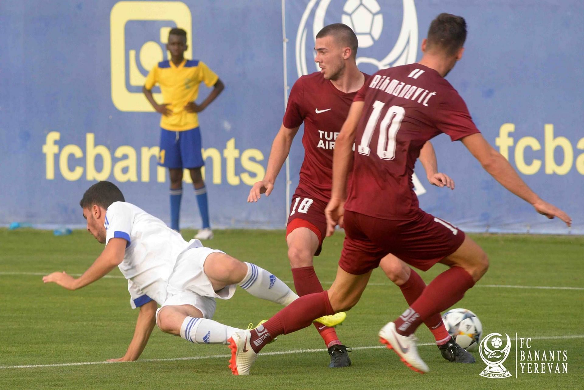 FC Urartu during a UEFA Conference League match