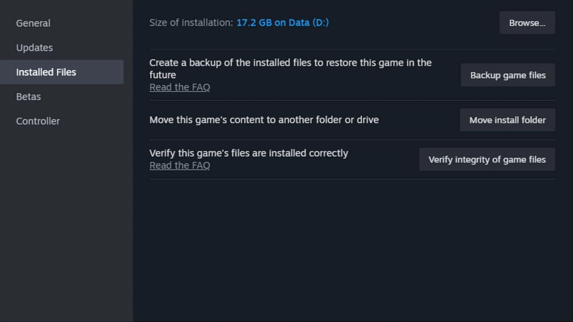 Verifying integrity of Rust files on Steam (Image via Valve)