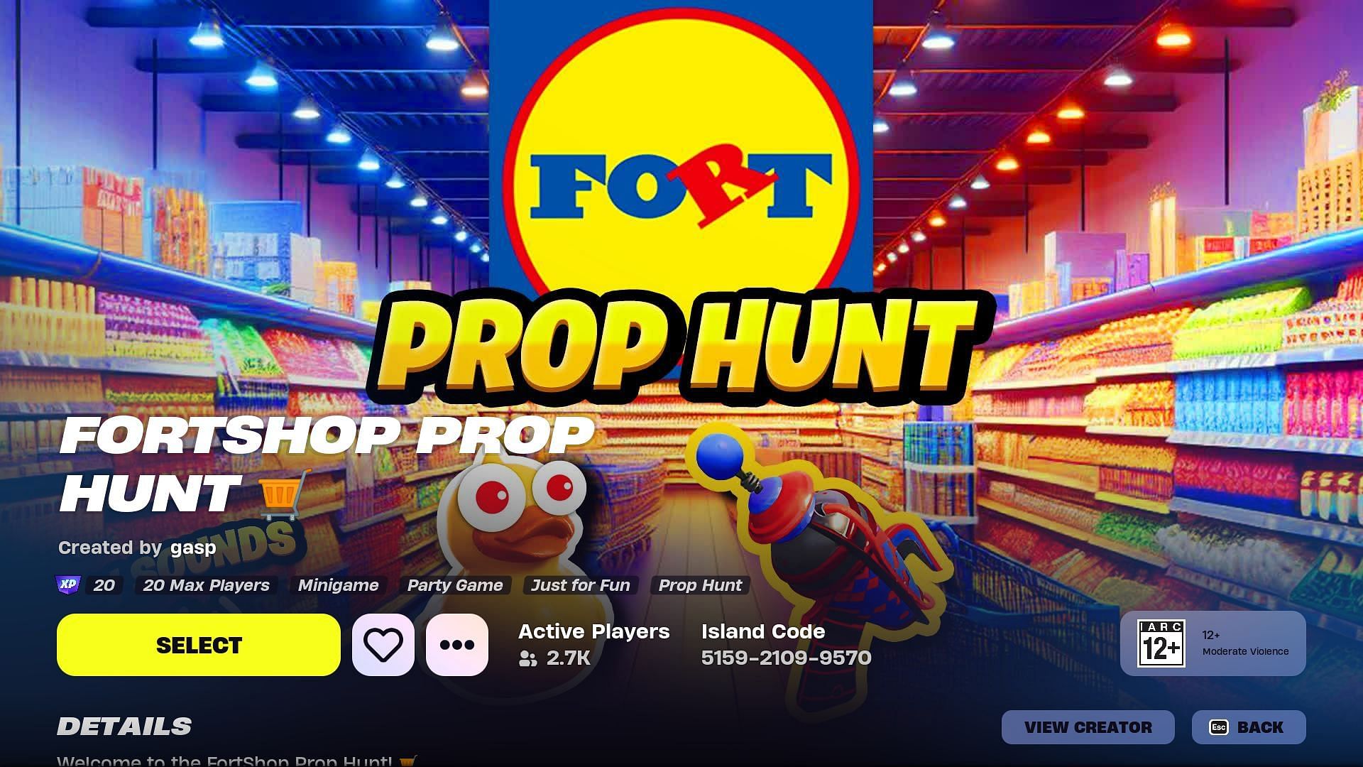 Fortnite Fortshop Prop Hunt: UEFN map code, how to play, and more